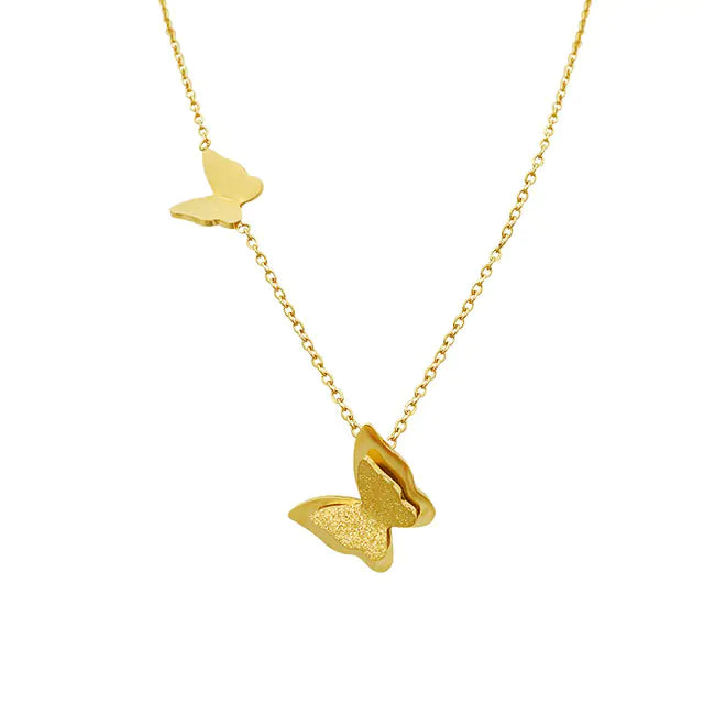Collar de mariposa de moda coreana: diseño moderno con un toque llamativo