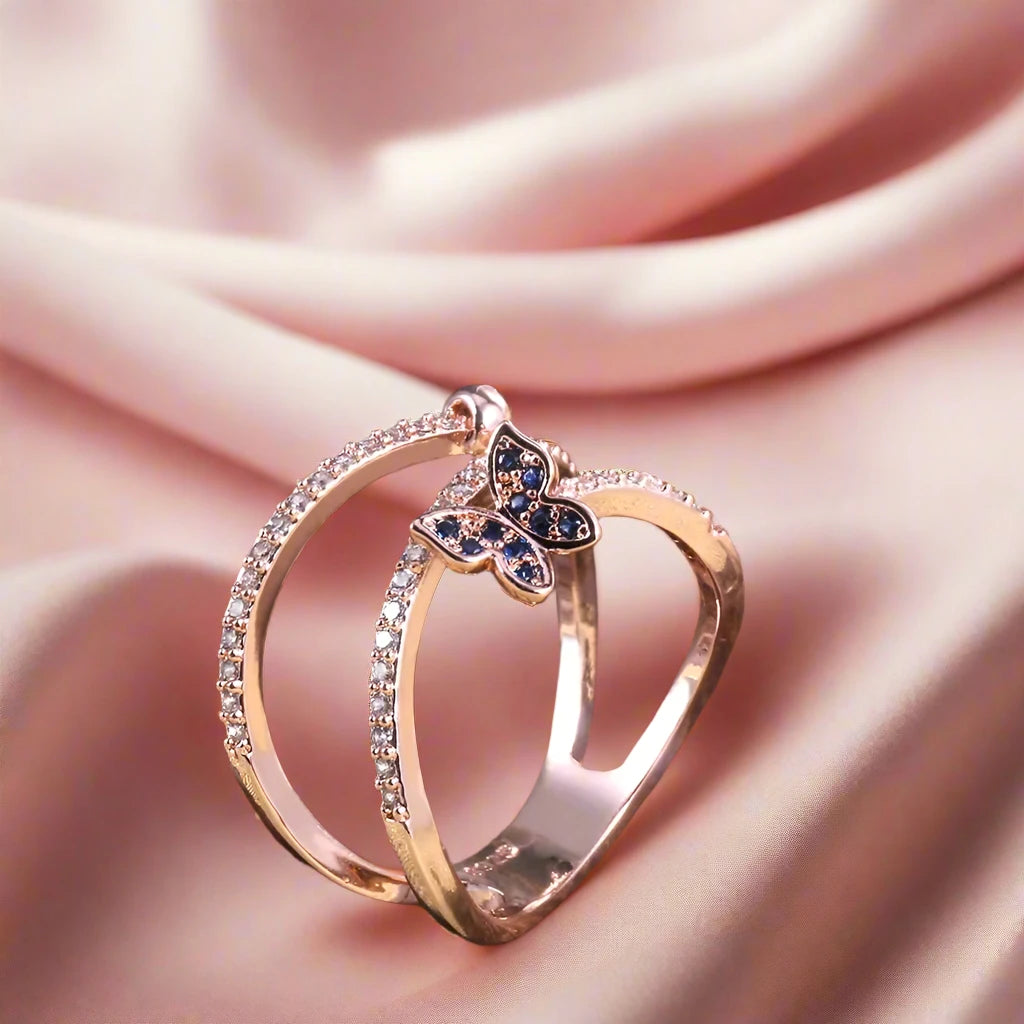 Anillo en forma de mariposa: elegancia elegante para cualquier ocasión