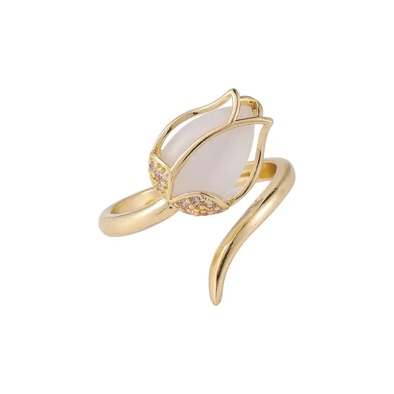 Rose Flower Leaf Ring: A Statement of Elegance and Love