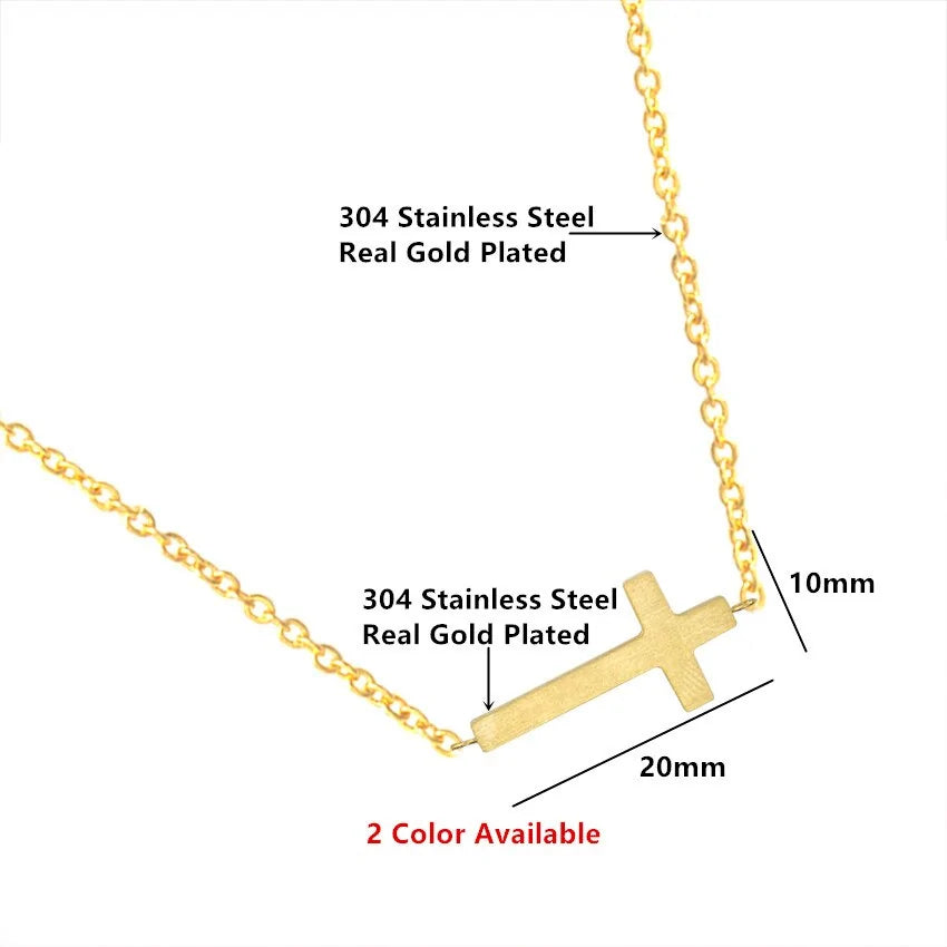 Collar de cadena cruzada: elegancia con un toque espiritual