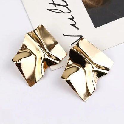 Geometric Square Earrings: Modern Elegance with a Bold Edge