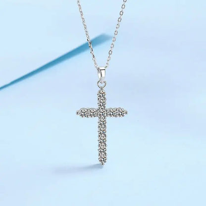 Moissanite Cross Pendant Necklace: Timeless Elegance, Modern Luxury