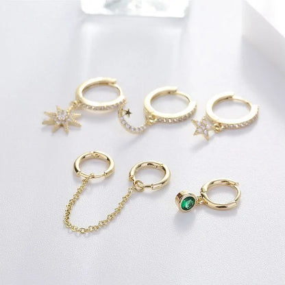 Five-Piece Earrings Set: Versatile Elegance for Every Occasion