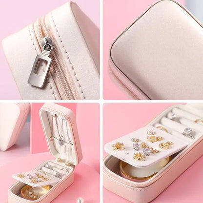 Portable Rectangular Jewelry Box: Travel With Confidence