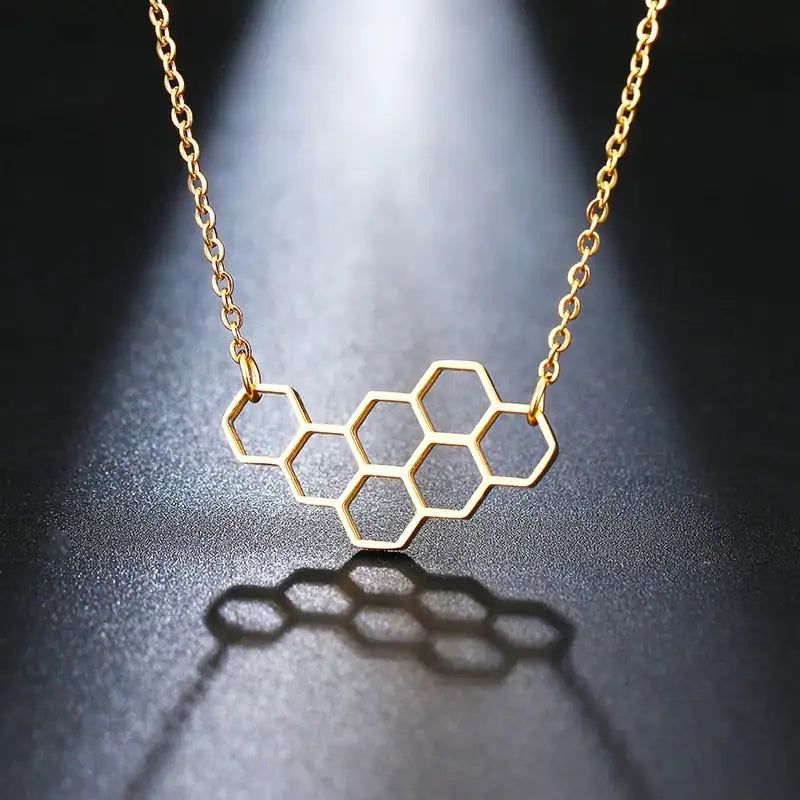 Honeycomb Necklace: A Tribute to Nature’s Elegance