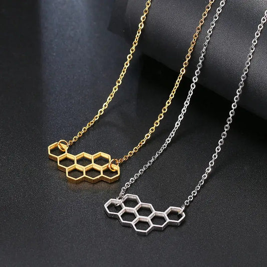 Honeycomb Necklace: A Tribute to Nature’s Elegance