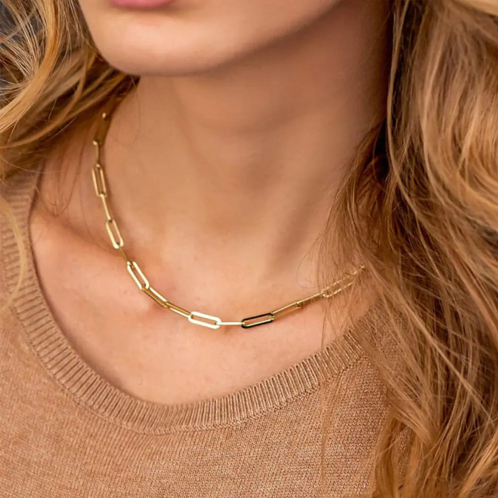 Paperclip Stainless Steel Necklace: Effortless Elegance for Every Occasion