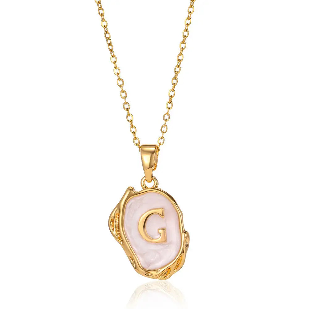 Vibrant Initial Pendant Necklace: Where Style Meets Sparkle