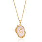 Vibrant Initial Pendant Necklace: Where Style Meets Sparkle