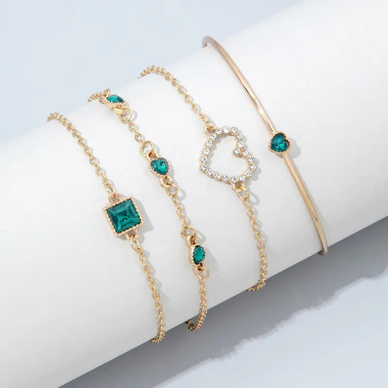 Inlaid Bracelet Jewelry Set: Timeless Sophistication, Meticulous Craftsmanship