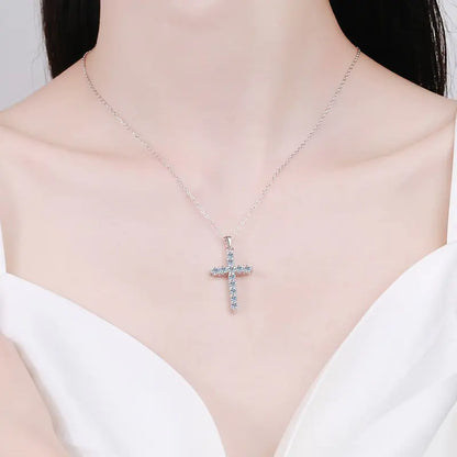 Moissanite Cross Pendant Necklace: Timeless Elegance, Modern Luxury