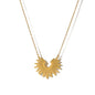 Gold-Plated Titanium Steel Sunflower Necklace: Radiate Joy and Elegance