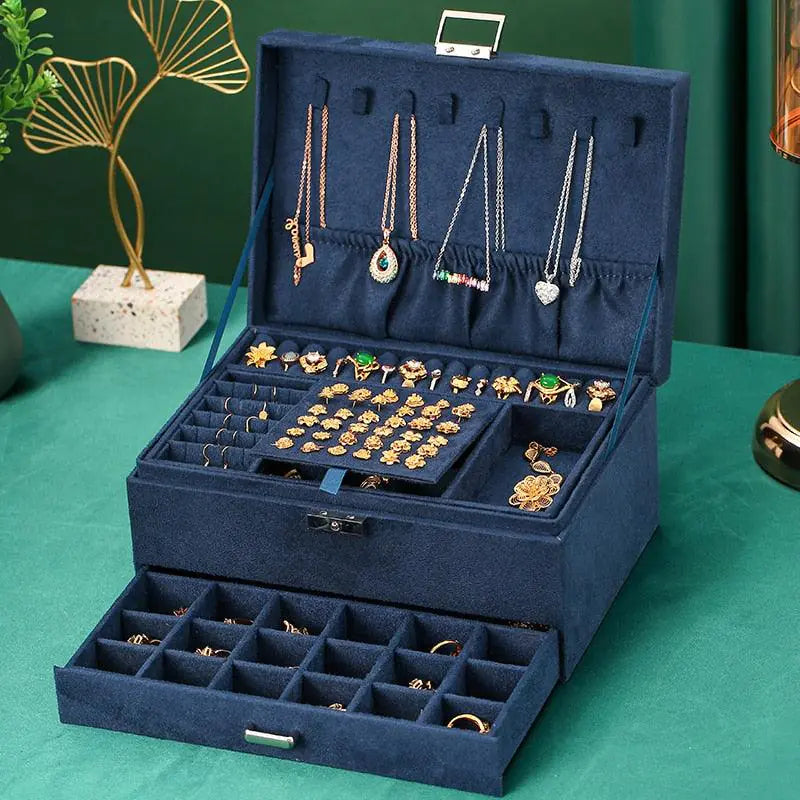 Velvet Jewelry Organizer Box: A Touch Of Sophistication