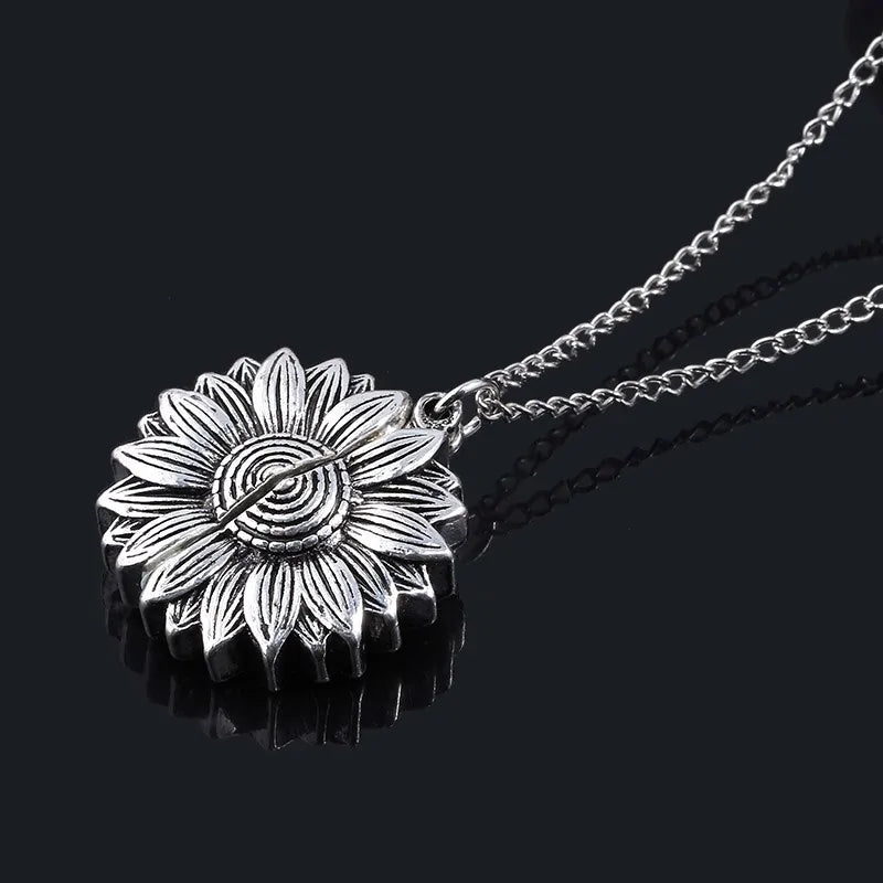 Hidden Message Sunflower Necklace: A Personal Touch to Brighten Your Style