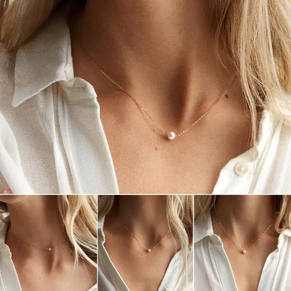 Gold Layered Stainless Steel Pearl Necklace: Effortless Elegance for Every Occasion