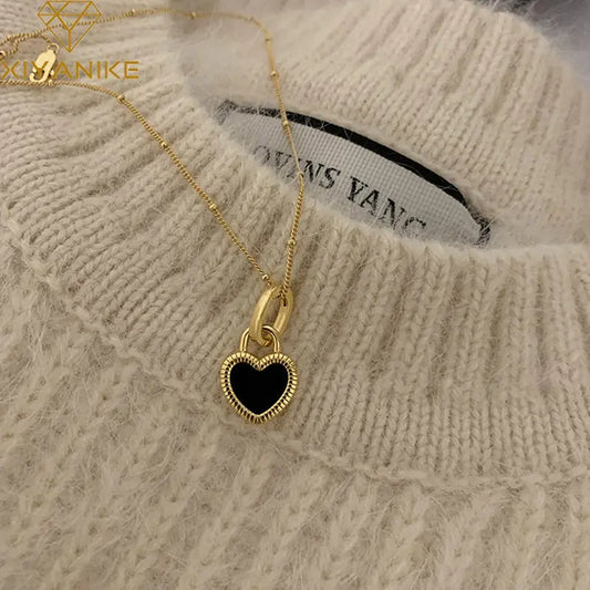 Double-Sided Heart Pendant Necklace: A Timeless Token of Love