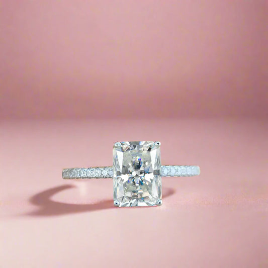 Sterling Silver Moissanite Ring: Radiant Elegance for Every Occasion