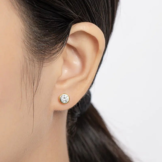 Moissanite Sterling Silver Stud Earrings: A Masterpiece of Brilliance