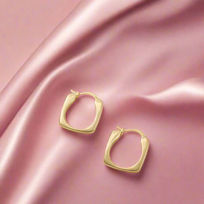 Statement Geometric Hoop Earrings: Bold and Elegant