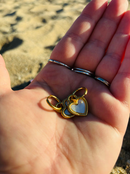 Stainless Steel Shell Heart Drop Earrings: A Touch of Elegance and Love