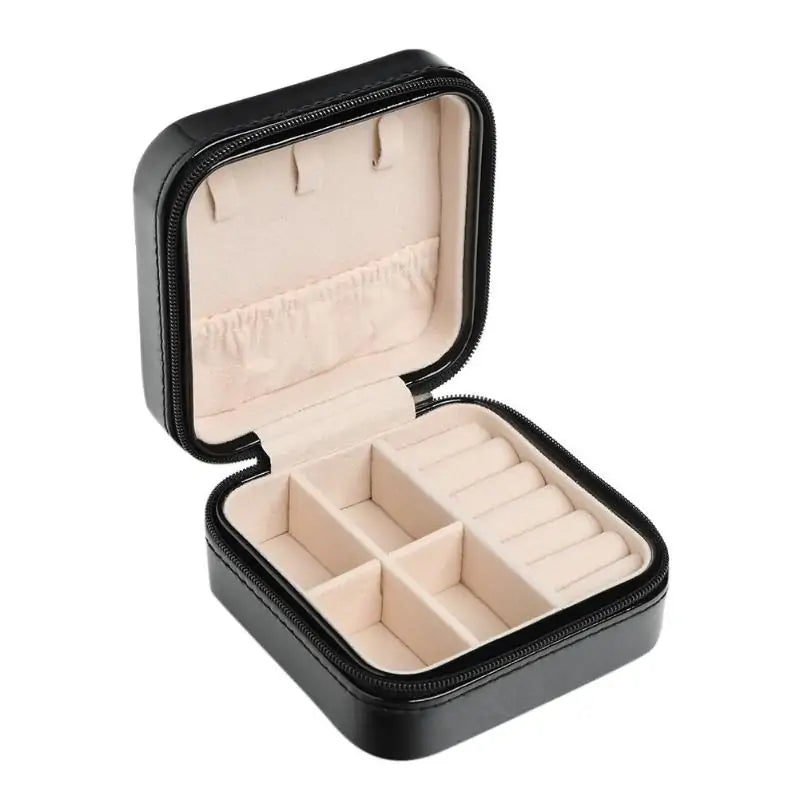 Jewelry Box Portable Zipper Storage: Stylish And Functional