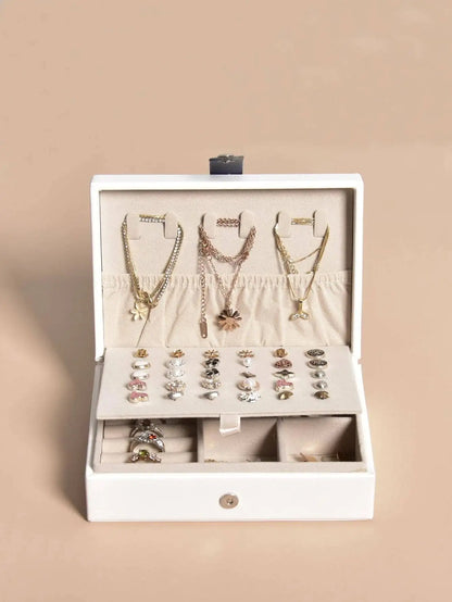 Gleeft® Double Layer Jewelry Box: Safe And Stylish