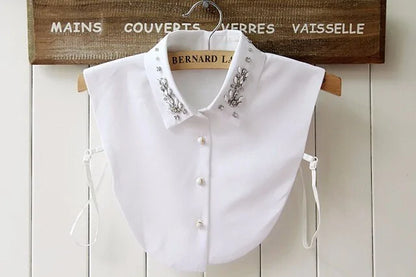 Timeless Elegance at Your Fingertips: Vintage White Detachable Collar