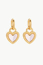 Stainless Steel Shell Heart Drop Earrings: A Touch of Elegance and Love