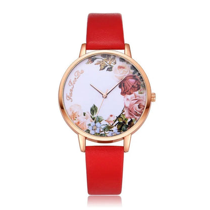 Simple White Floral Watch: Clear Lines And Timeless Beauty