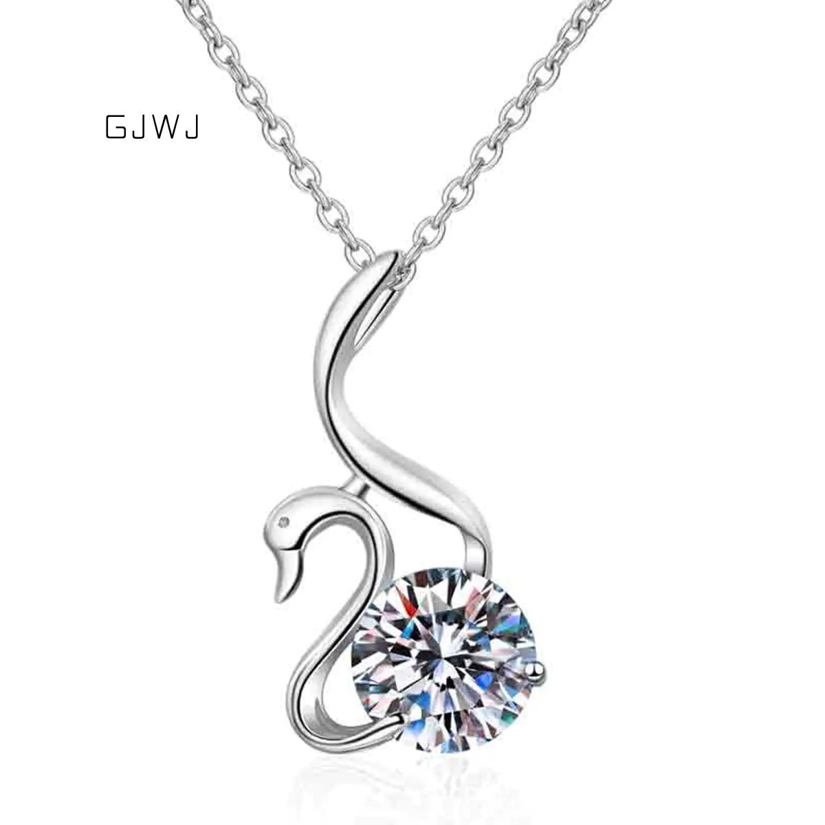 Moissanite Swan Diamond Necklace: Graceful Elegance and Unmatched Brilliance