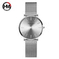 Elegant Stainless Steel Mesh Belt Watch: Modern Elegance