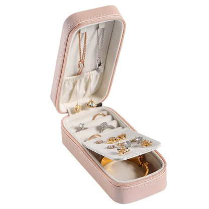 Portable Rectangular Jewelry Box: Travel With Confidence