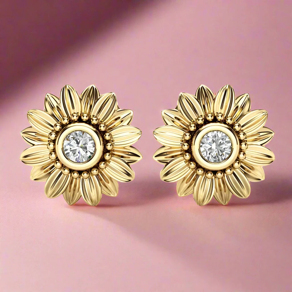 Sunflower Stud Earrings: A Touch of Sunshine for Your Style