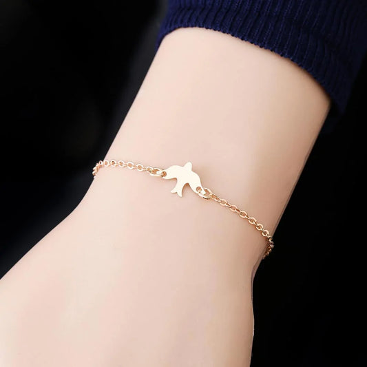 Tiny Peace Dove Bracelet: Embrace Harmony and Elegance