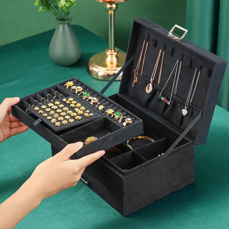 Velvet Jewelry Organizer Box: A Touch Of Sophistication