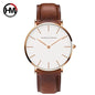 Elegance Meets Precision: Rose Gold Dial Leather Watch