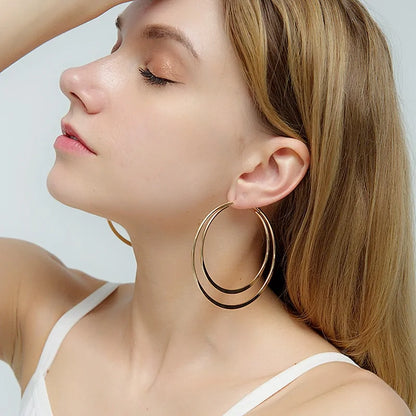 Big Hoop Circle Earrings: Bold Elegance, Contemporary Twist