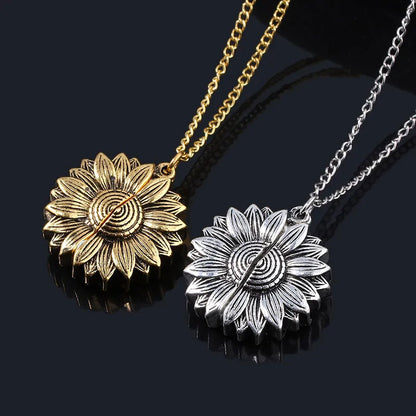 Hidden Message Sunflower Necklace: A Personal Touch to Brighten Your Style