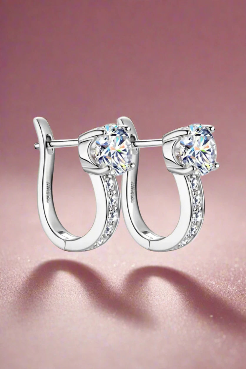 Moissanite Sterling Silver Earrings: Radiance for Every Occasion