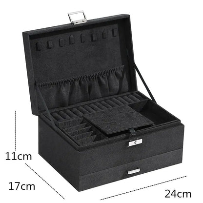 Velvet Jewelry Organizer Box: A Touch Of Sophistication