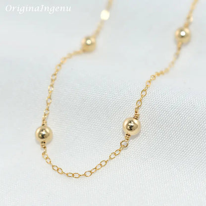 Pulsera de cuentas rellenas de oro: elegancia atemporal, sofisticación cotidiana