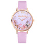 Tan Strap Floral Bee Watch: Add A Touch Of Charm