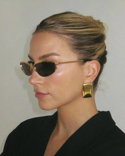 Gold Color Wings Stud Earrings: Graceful Sophistication