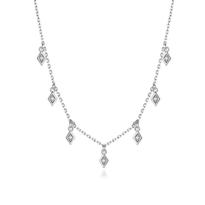 Sterling Silver CZ Cross Heart Star Pendant Necklace: A Symbol of Grace and Charm