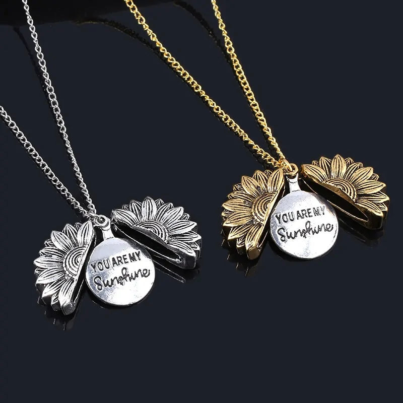 Hidden Message Sunflower Necklace: A Personal Touch to Brighten Your Style