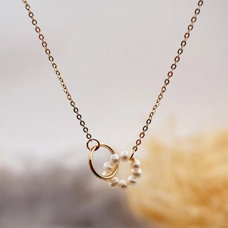 Titanium Steel Pearl Necklace: Embrace Elegance and Versatility