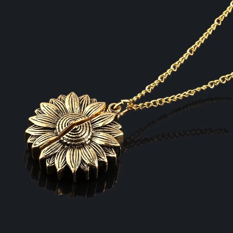 Hidden Message Sunflower Necklace: A Personal Touch to Brighten Your Style