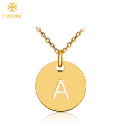 Initial Disc Pendant Necklace: Sophistication in Every Detail