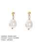 Natural Freshwater Pearl Dangle Earrings: Timeless Elegance