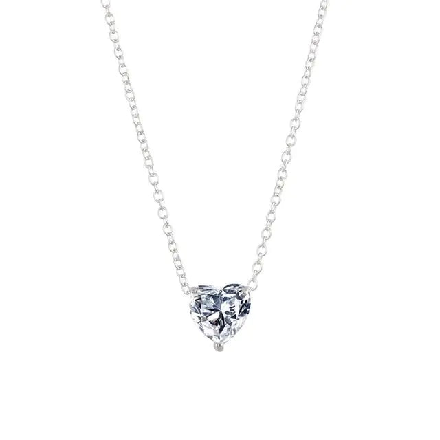 Crystal Heart Necklace: Sparkle with Timeless Elegance